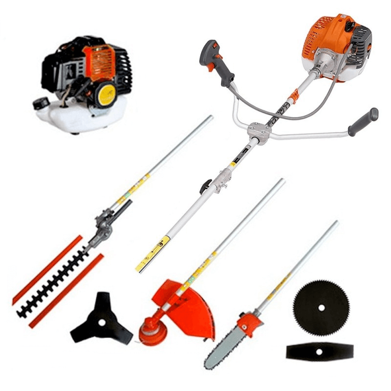 Decespugliatore 52cc multifunzione 8 in 1 con accessori + 3 lame